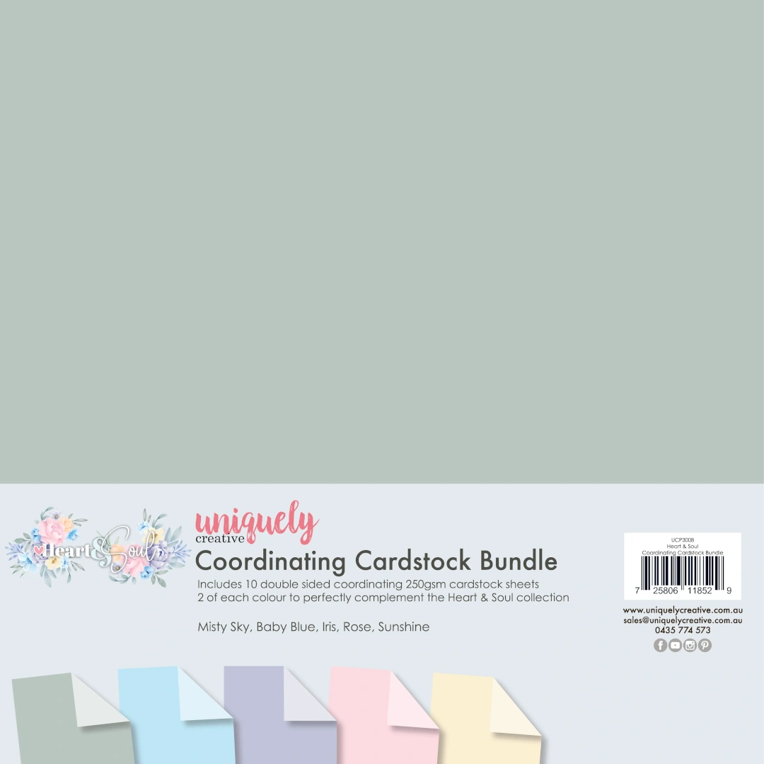 Uniquely Creative - Heart and Soul - Coordinating Cardstock Bundle