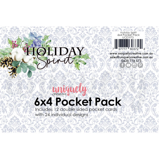 Uniquely Creative - Holiday Spirit - 6 x 4 Pocket Pack